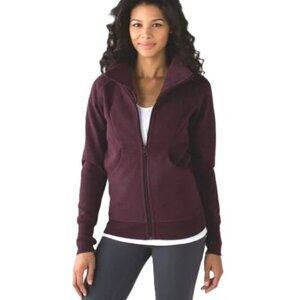 Rare Lululemon Cozy Cuddle Up Jacket in Heathered Bordeaux Drama Bordeaux Drama